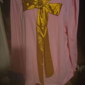 Studio Park Pink Top with Gold Trim
